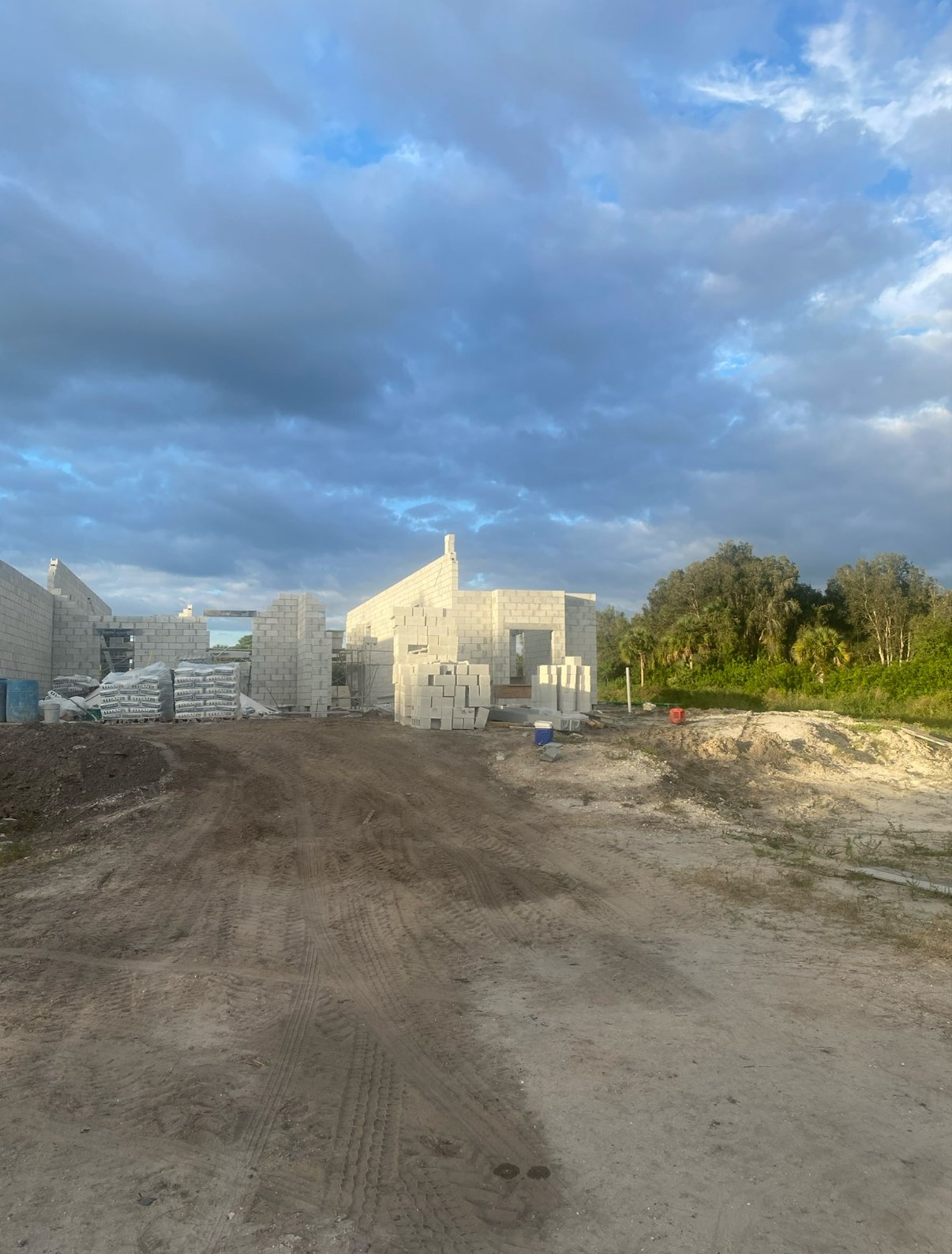 Luxury Home Building In Progress