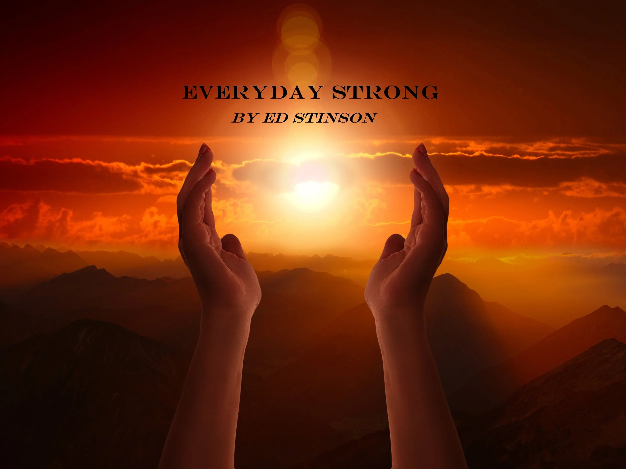 Uplifted hands raised toward the light, symbolizing everyday strength and resilience.