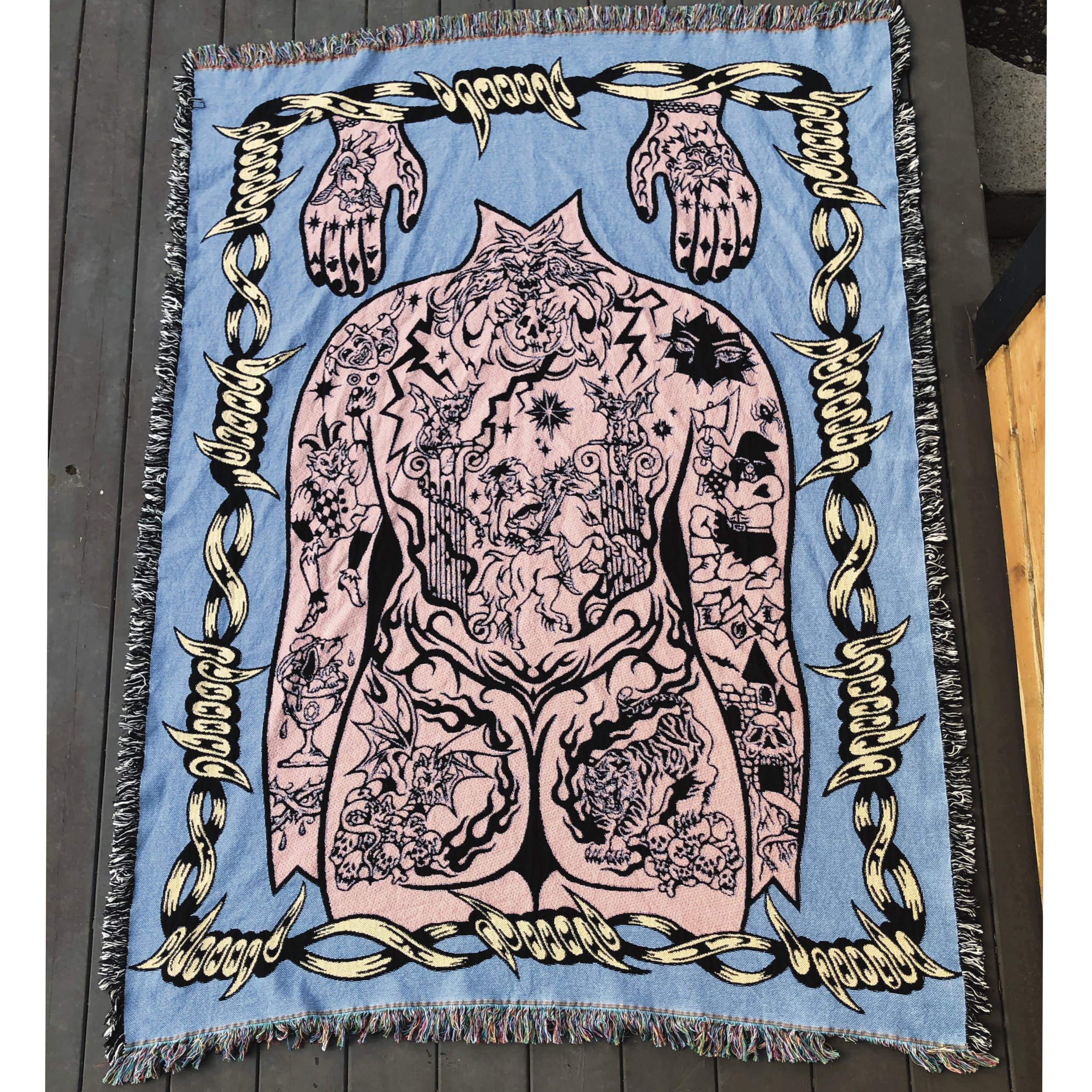 TATTY DADDY custom woven blanket
