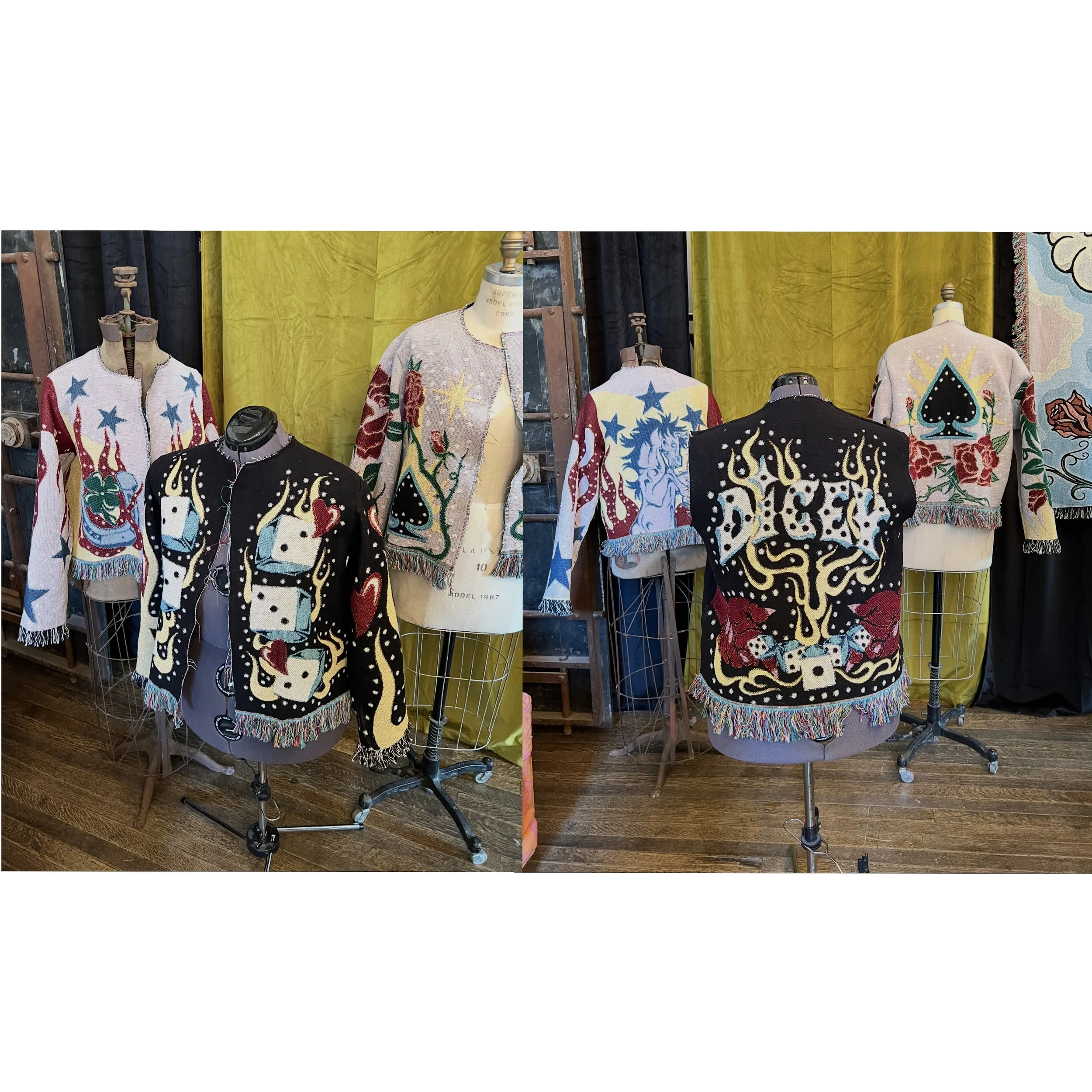 Collaboration with Realm Supply 2024. Images created by Wolfinater, construction and sewing by Realm Supply. Ridgway, Colorado.