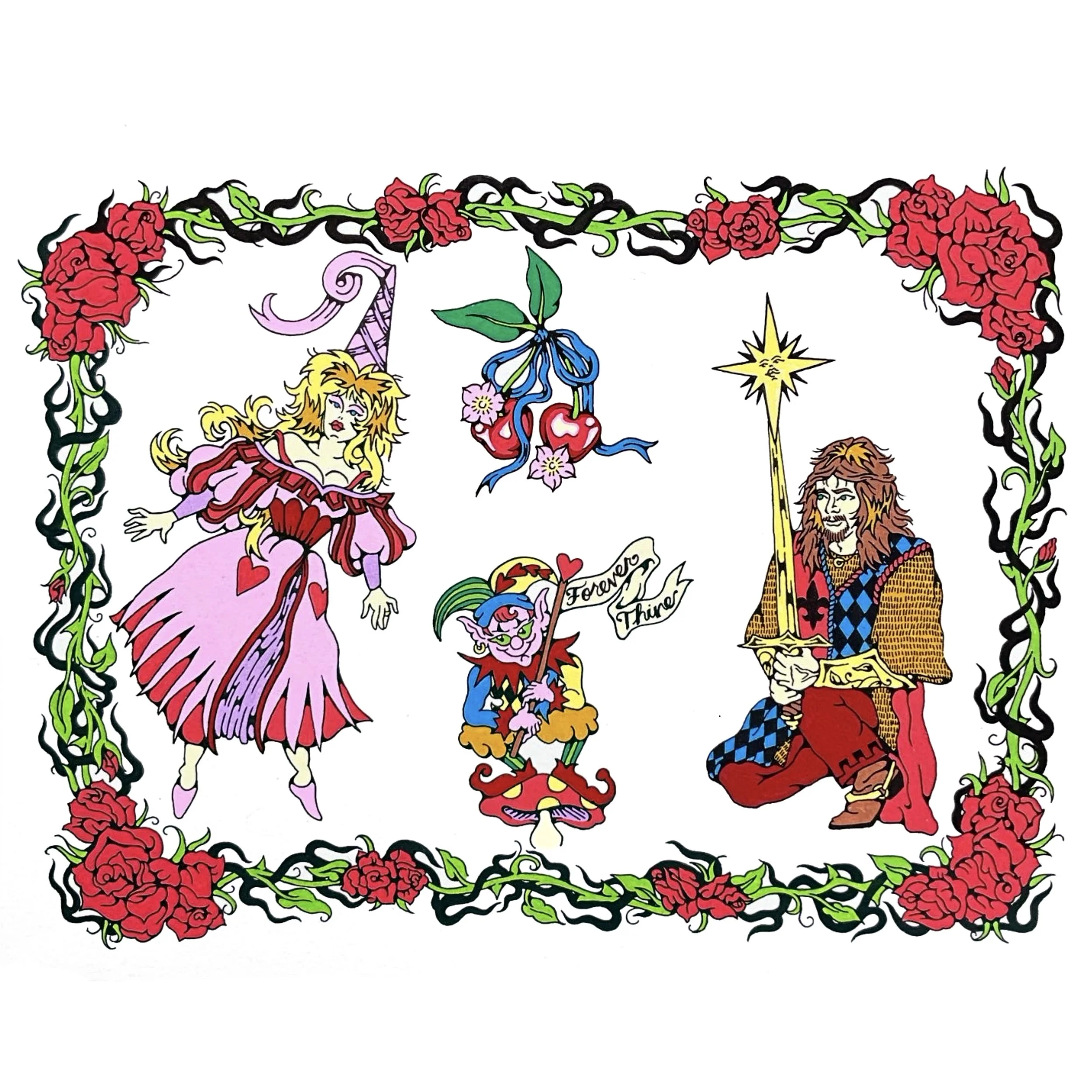 "Forever Thine"
Acrylic Ink
2025