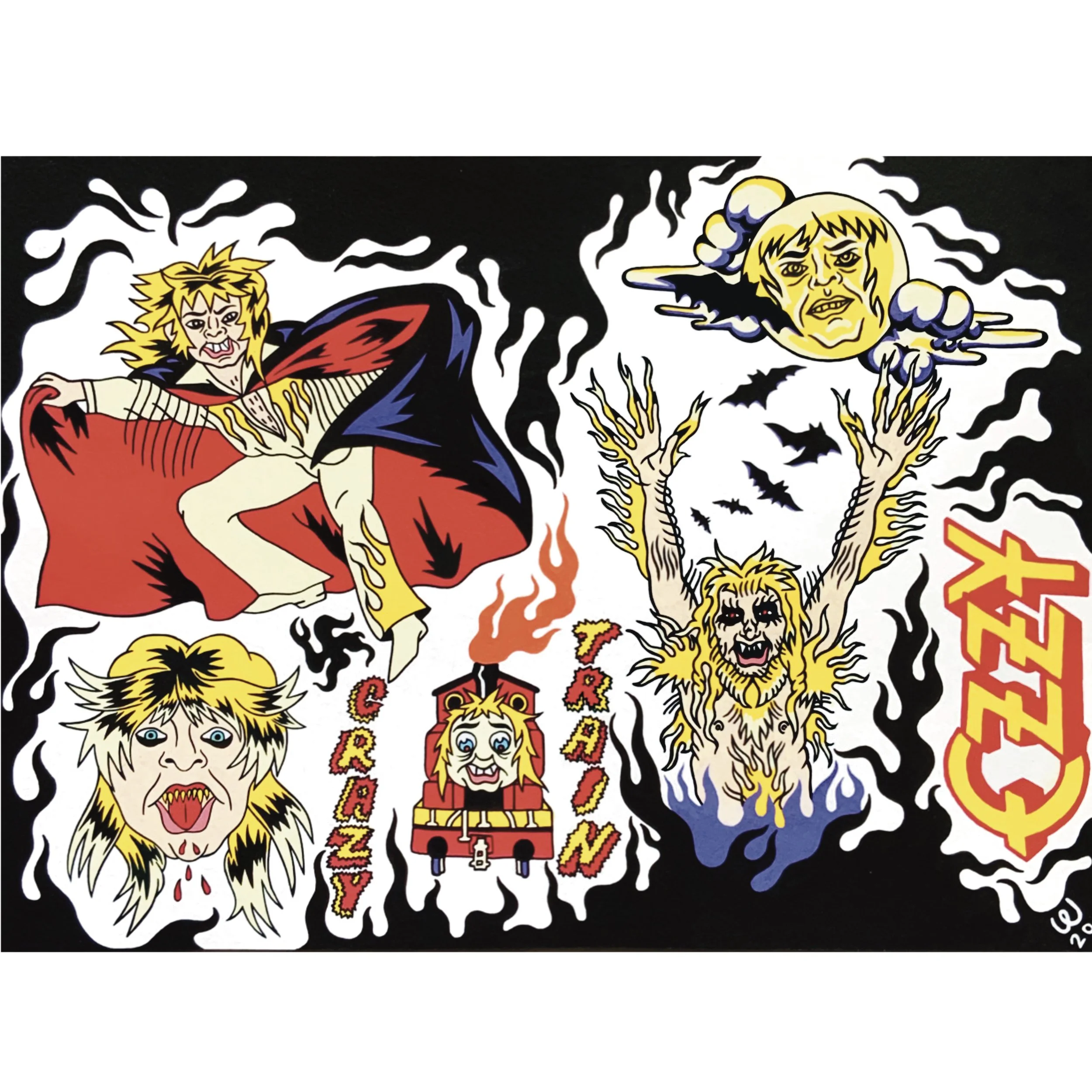 "Ozzy"
Acrylic Ink
2020