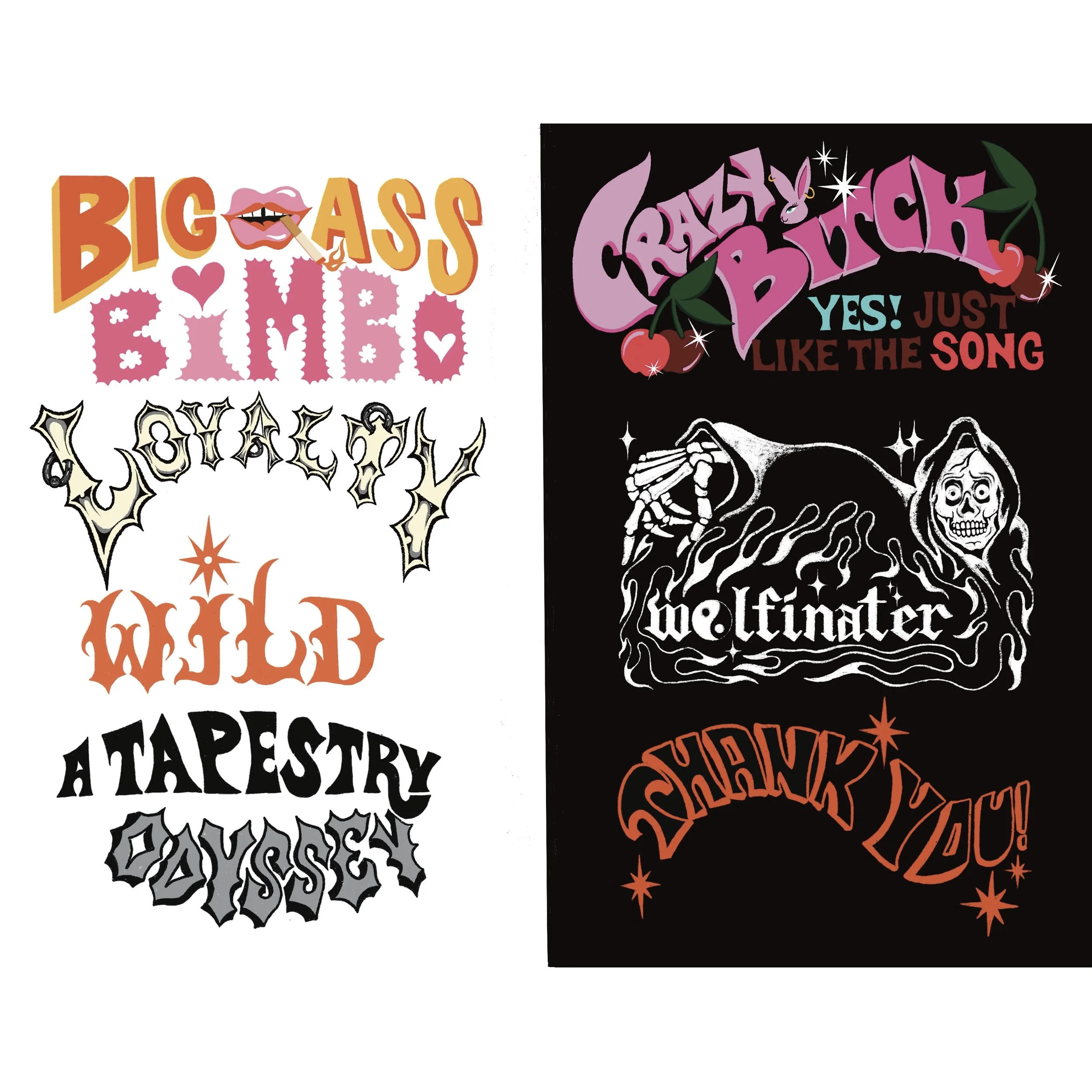 Example of Custom Lettering
