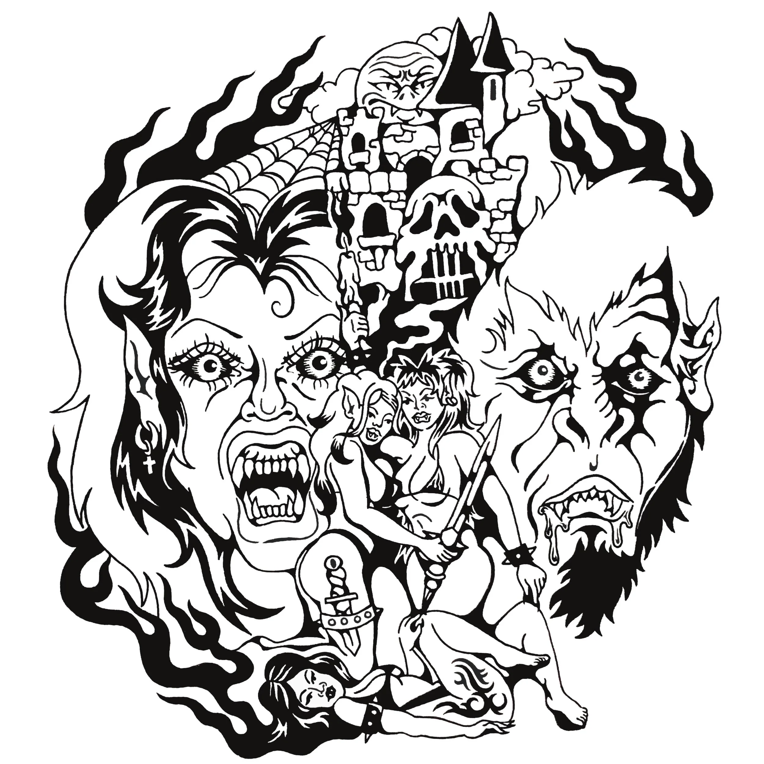 "Dracul"
Acrylic Ink
2025