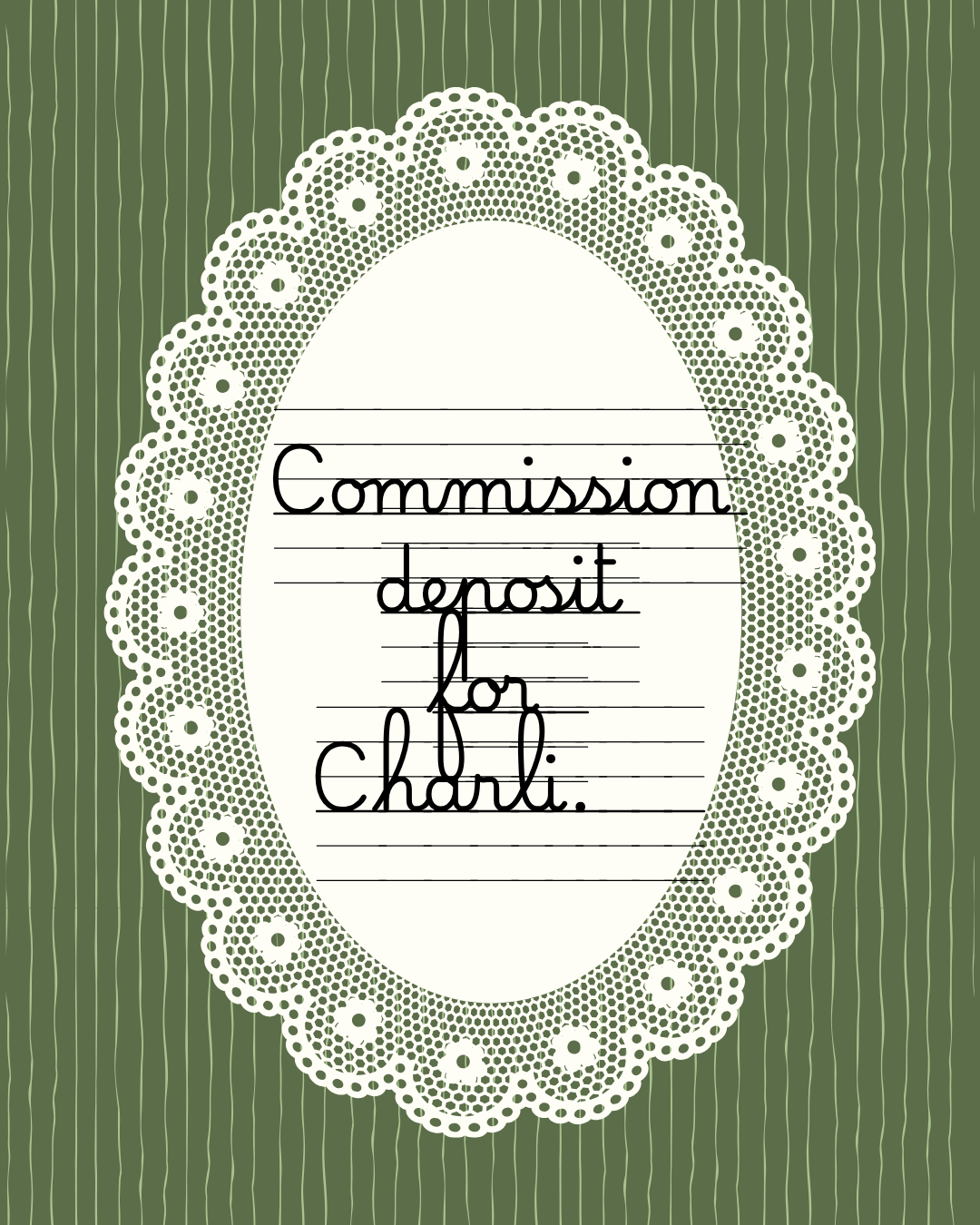 Commission Deposit for Charli