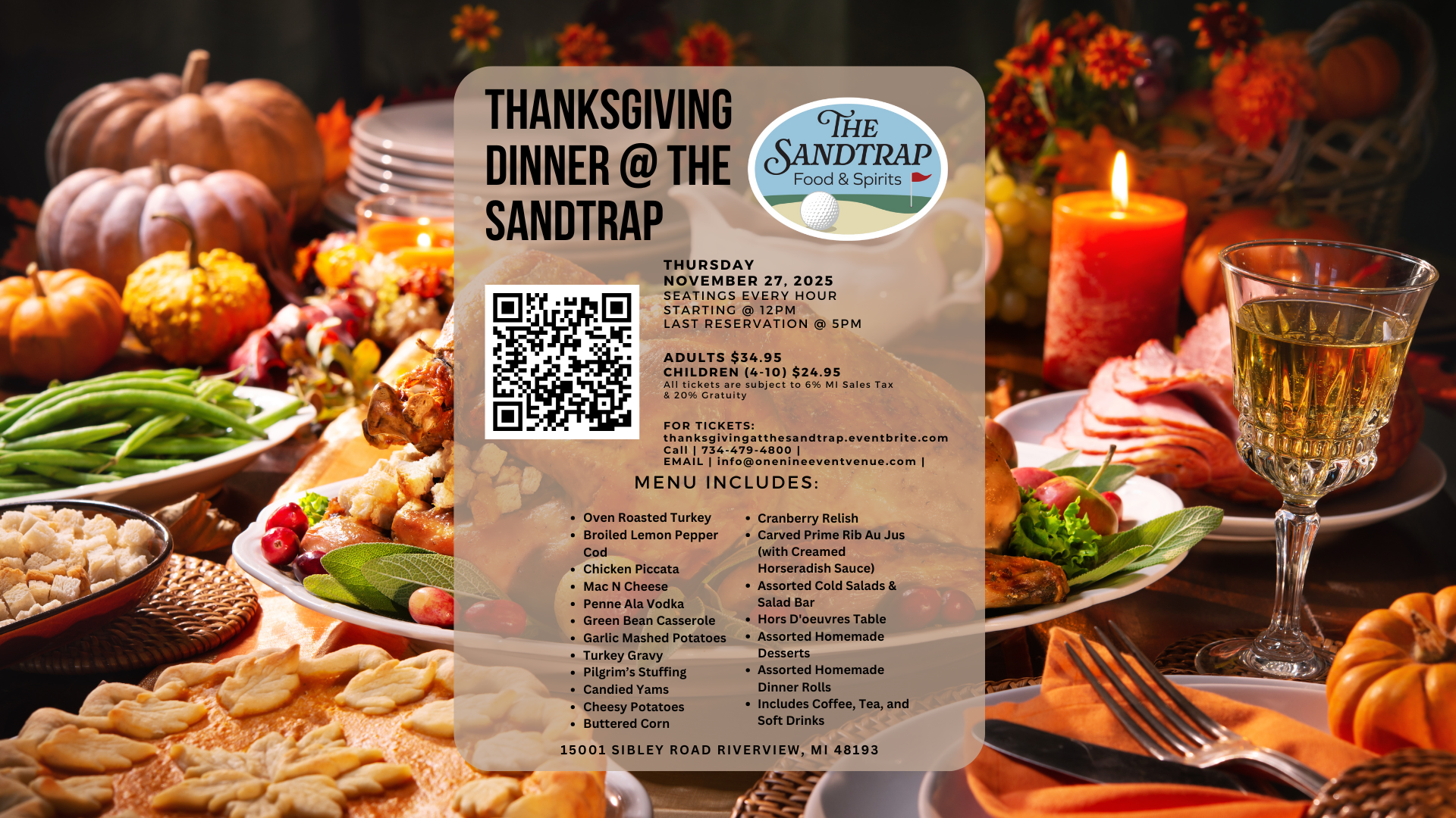 Thanksgiving Dinner @ The Sand Trap