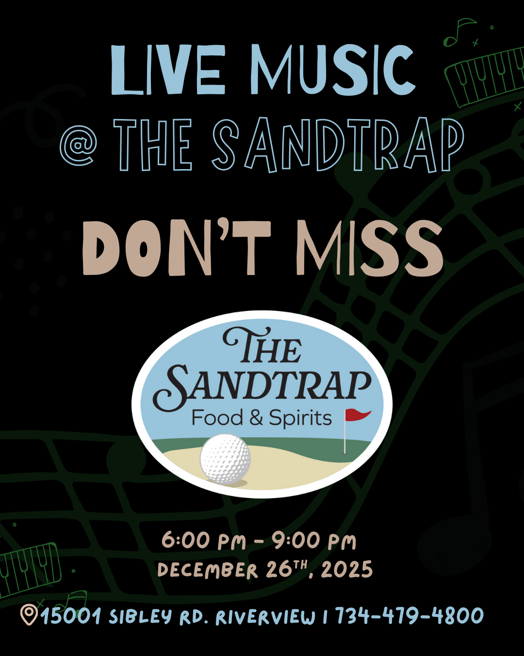 Live Music @ The Sandtrap: Don't Miss
