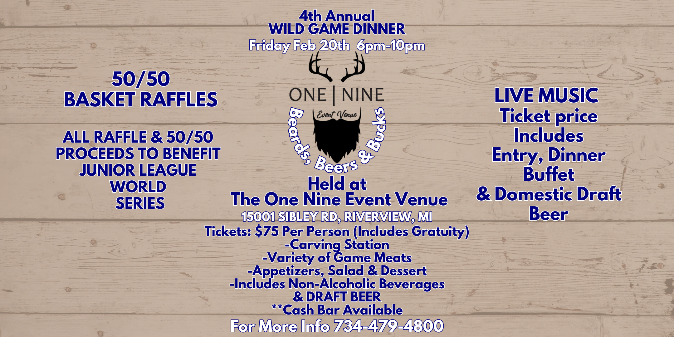 Wild Game Dinner @ The One-Nine