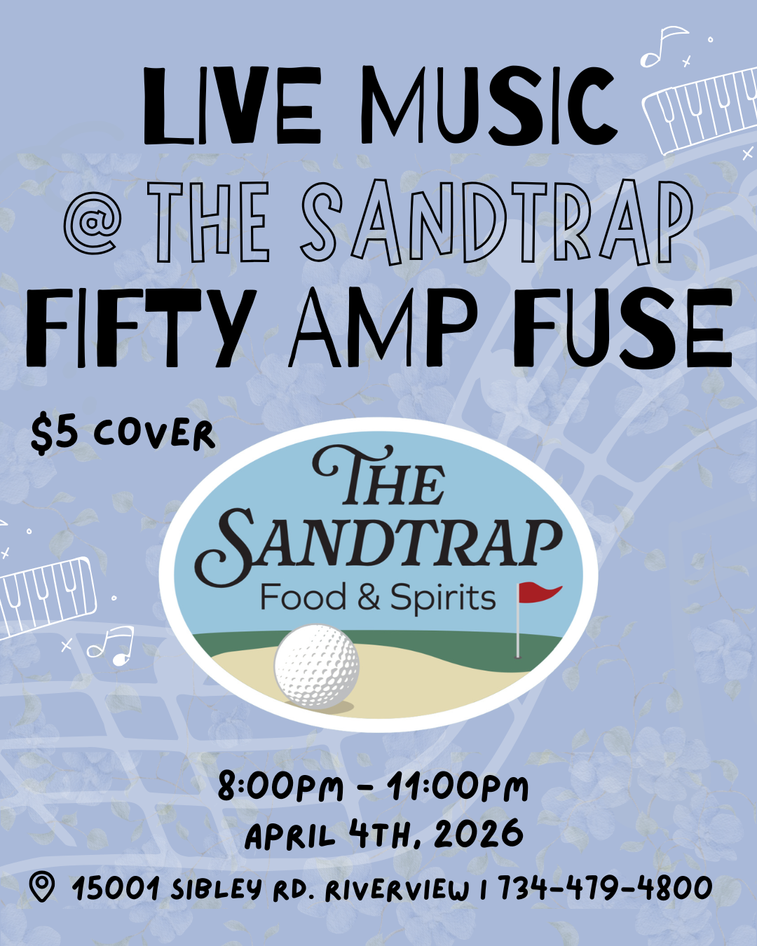 Live Music: Fifty Amp Fuse ($5 Cover)