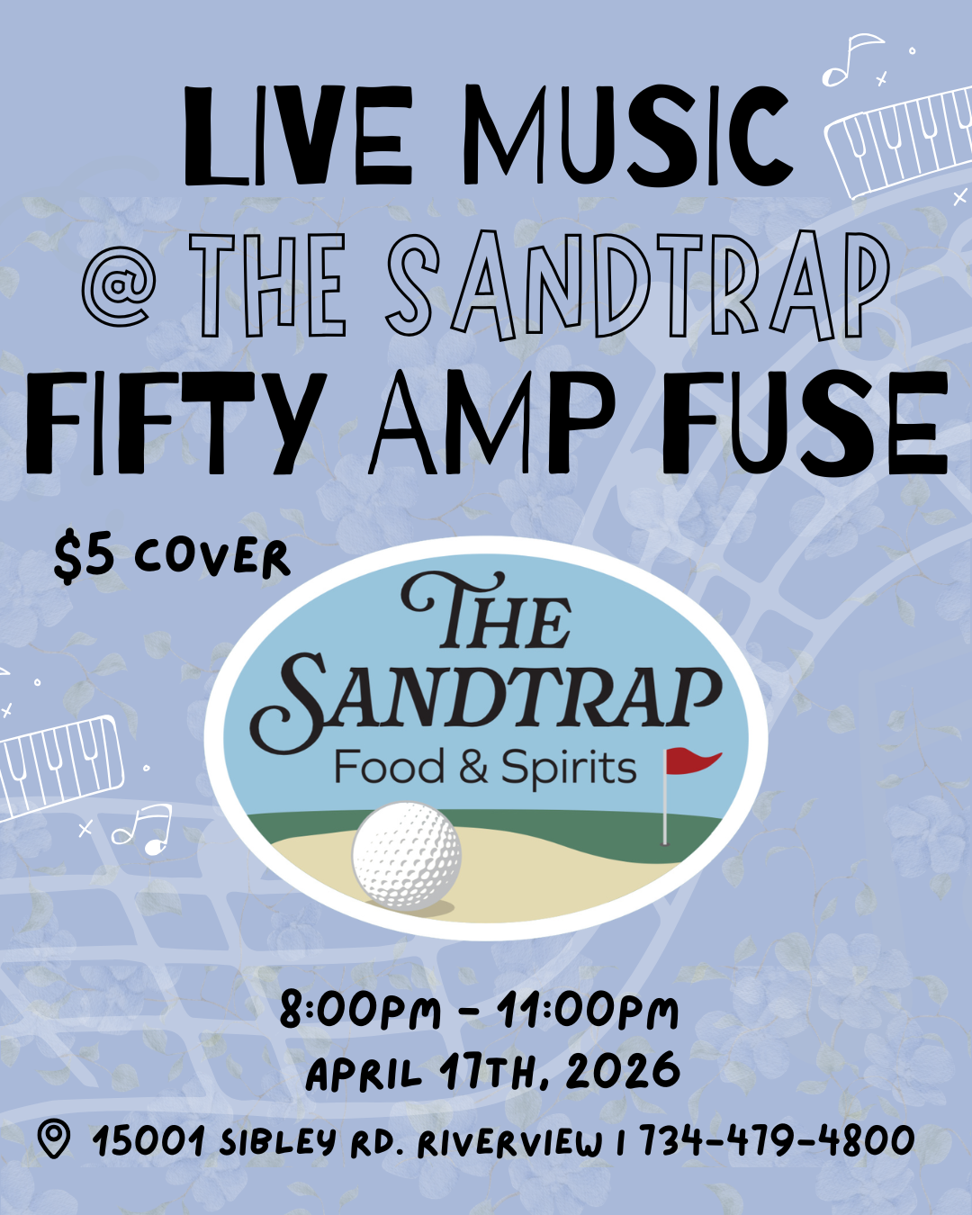 Live Music: Fifty Amp Fuse ($5 Cover)