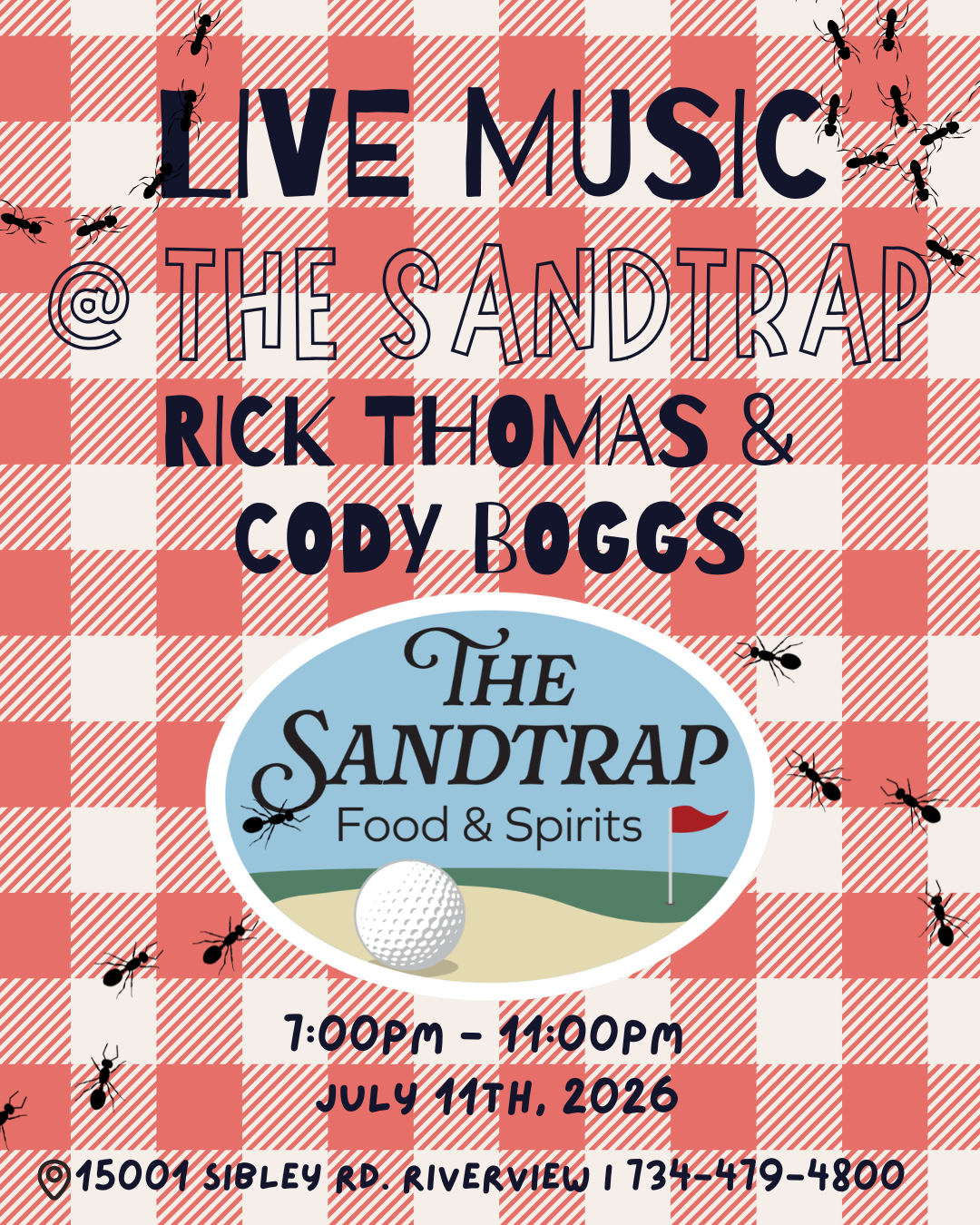 Live Music @ The Sandtrap: Rick Thomas &amp; Cody Boggs