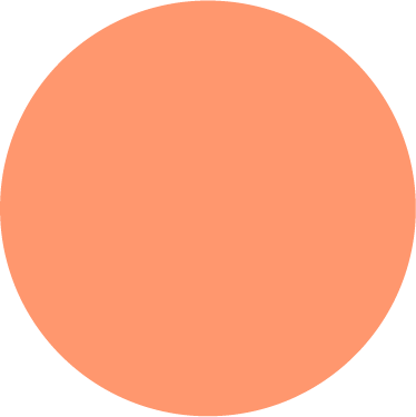 A solid peach-colored circle.