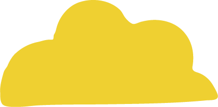 A yellow cloud icon on a black background.