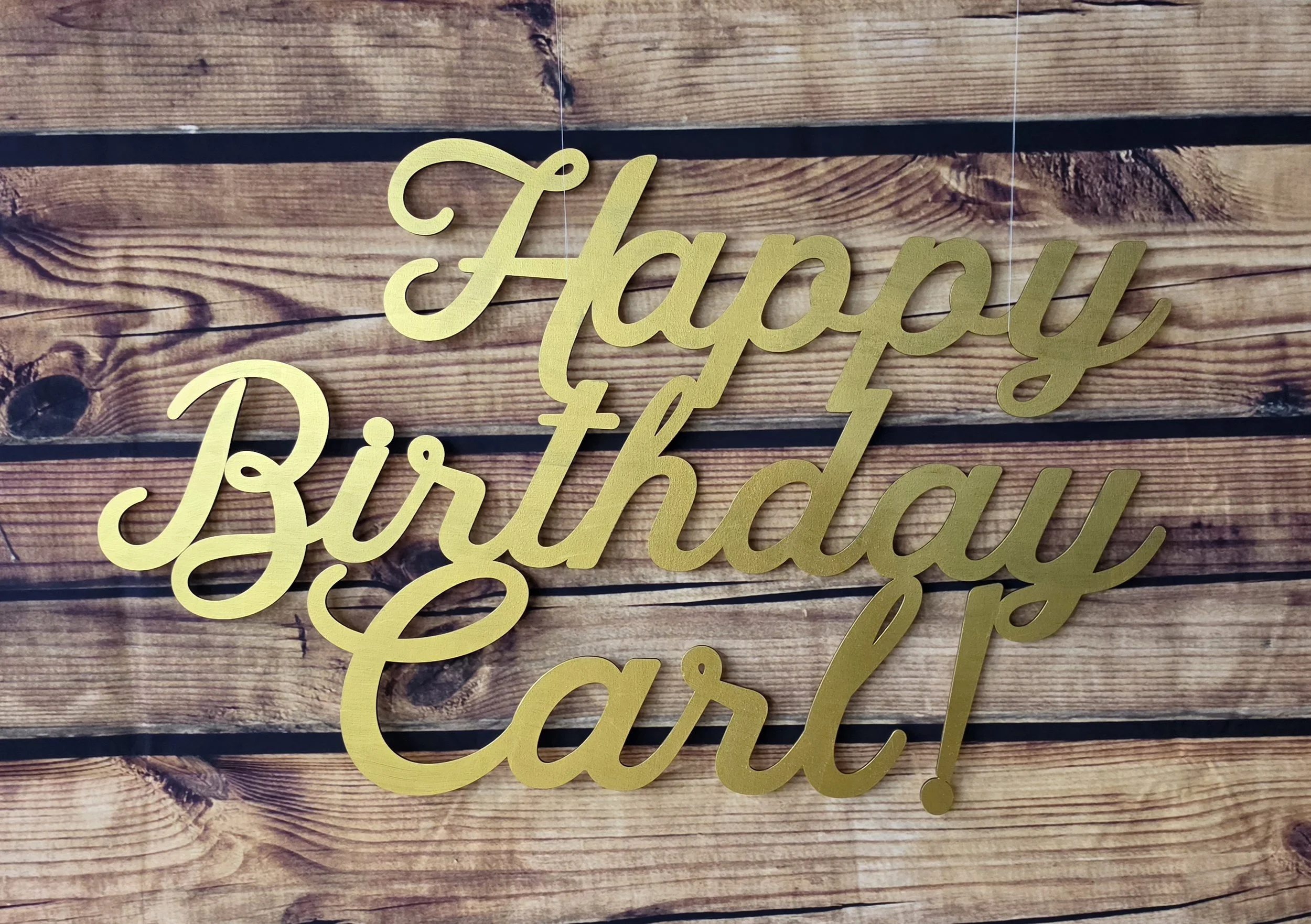 Personalized Simple Wood Signs for Backdrops
