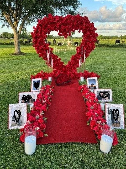 Beach proposal, intimate proposal, romantic marriage proposal, sunset proposal, houston marriage proposal