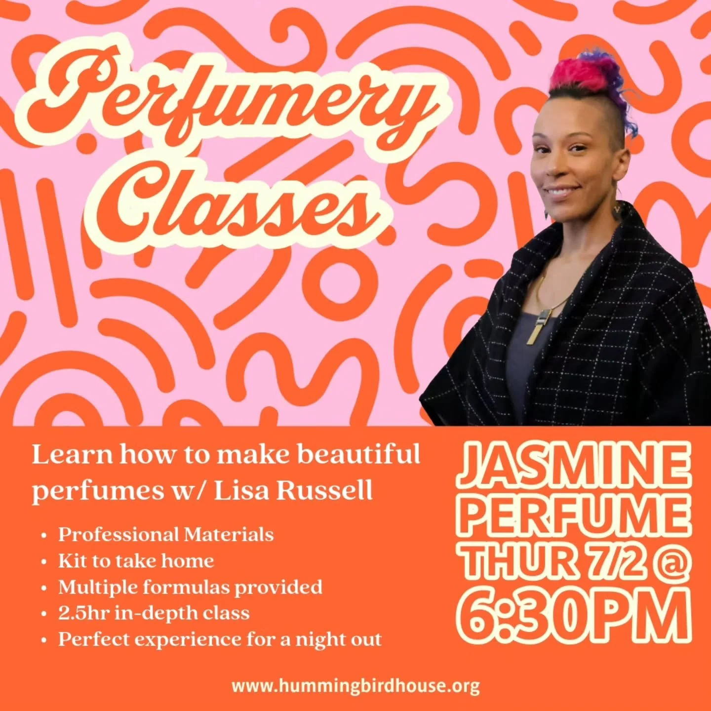 Treat yourself to a fun, creative craft night. Only a week away! Tickets on sale now.

Tickets are $85.00, and you receive a materials kit to keep the blending going even after you leave.

Space is limited, so don't wait until the last minute, book n