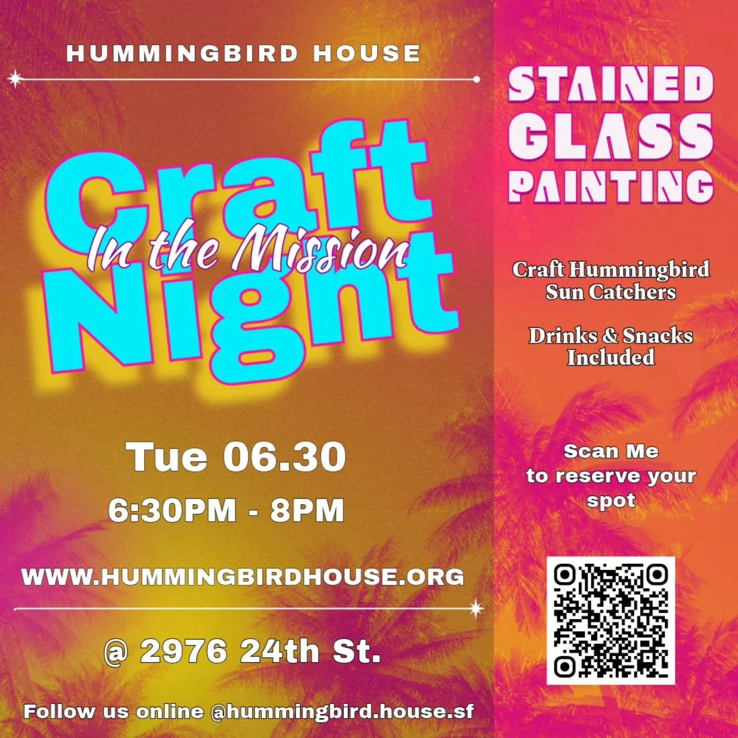 Have you Always wanted to try stained glass, but classes cost to much, or you don't have the space at home?

Then this is a perfect class for you to check out. We'll be teaching how to paint a beautiful stained glass suncatcher using a mixture that g