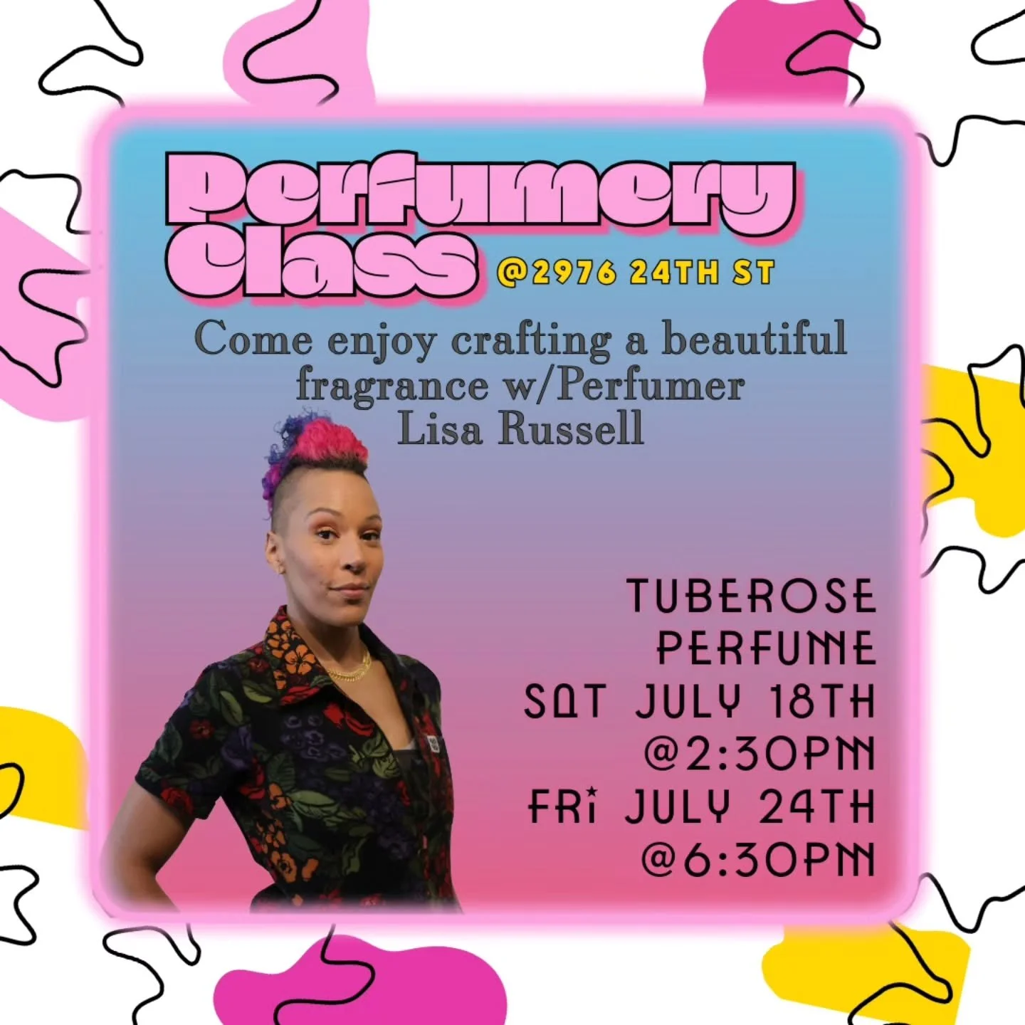 Tickets now available for both of our upcoming Tuberose! It smells like summers in the air and tuberose is the perfect way to celebrate. Tickets are $85.00 and include a kit to take home, extra formulas and 2.5 hrs of expert guidance through perfumer