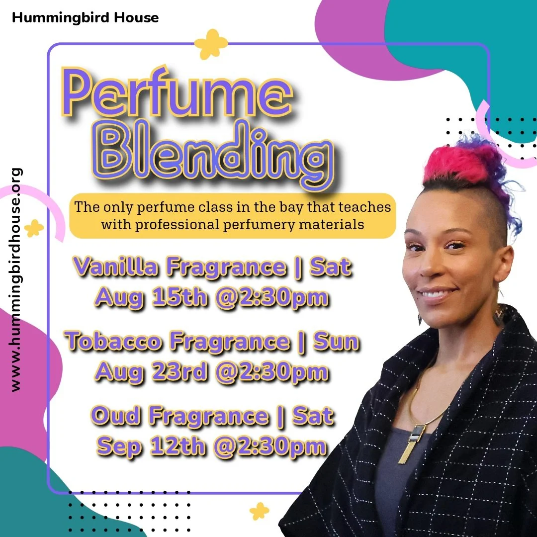 New Classes Just Dropped!!

Fall is just around the corner, so as requested, here are some deliciously rich scents. I also added more perfumery Craft Labs to the calendar. Aug 29th will be focused on Ambery scents.

Be sure to sign up soon, as classe
