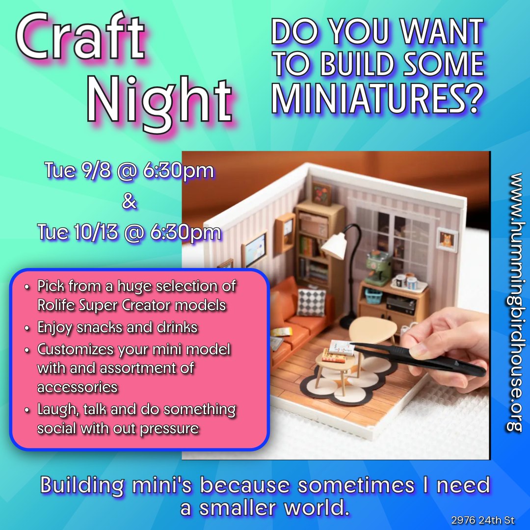 Craft Night | Miniature Models |  Tue Oct 13th @ 6:30pm-9pm