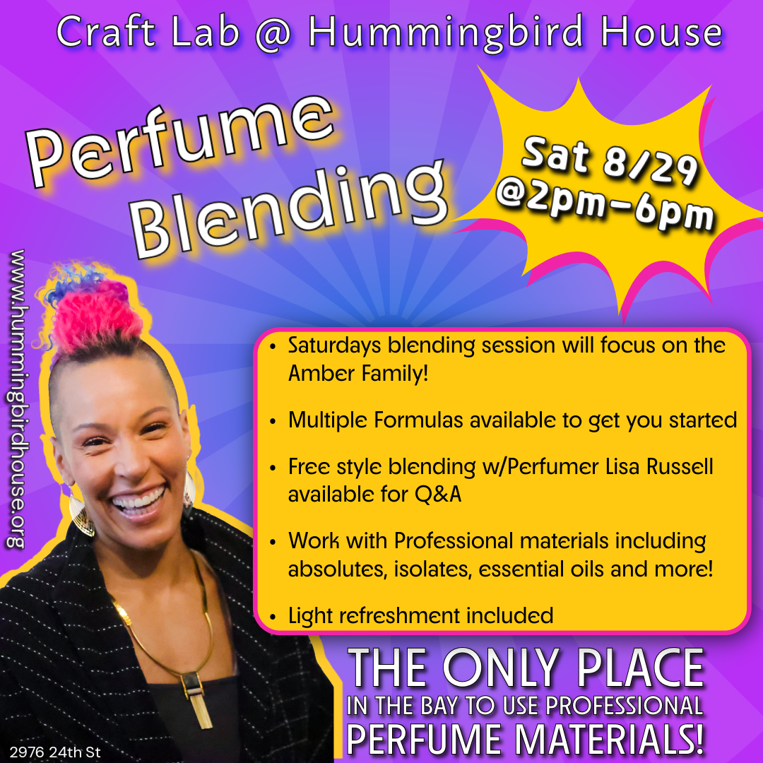 Craft Lab | Perfume Blending | Sat Aug 29th @ 2pm-6pm & Fri Sep 25th @ 5pm-9pm