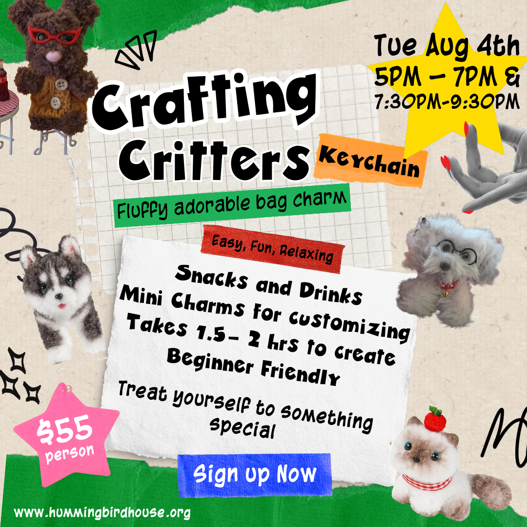 Craft Night | Miniature Critter Characters | Tue Aug 4th @ 5pm-9pm