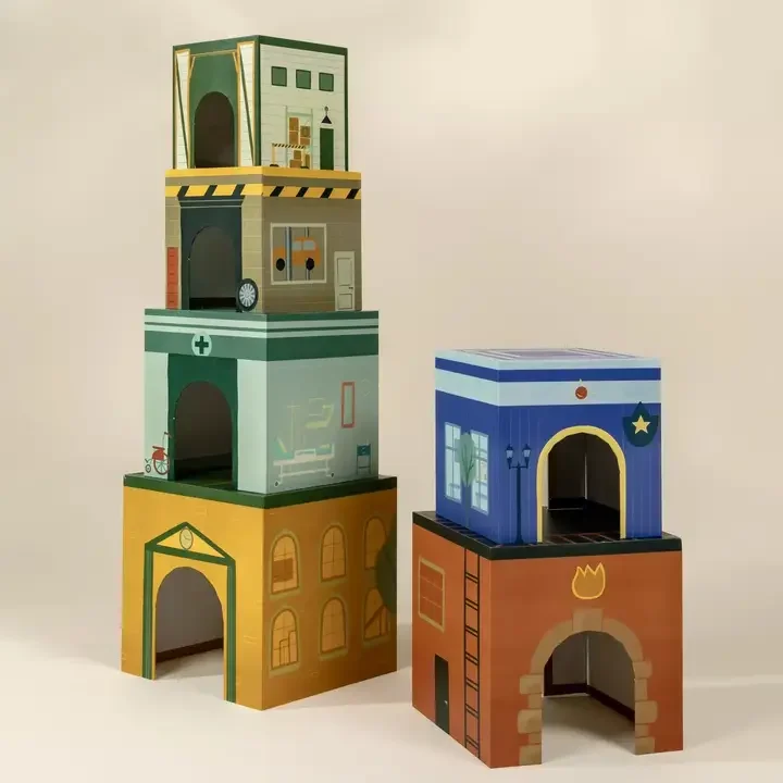 Set of 6 Oversized Stacking Boxes - the Buildings (3).webp