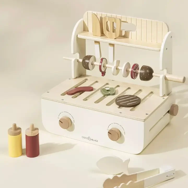 Wooden Barbecue Playset