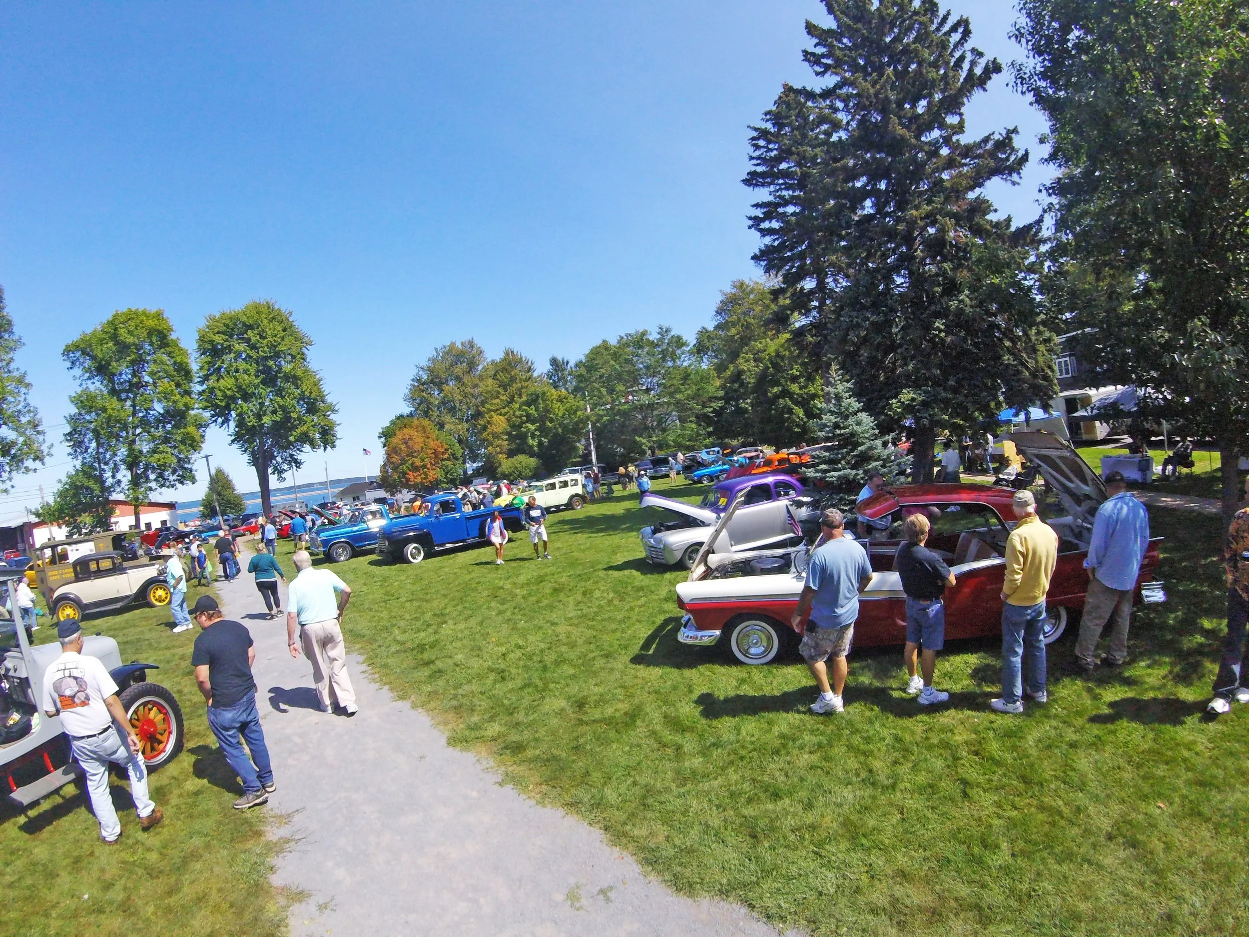 Autos on the River classic car show on the Cape Vincent Village Green