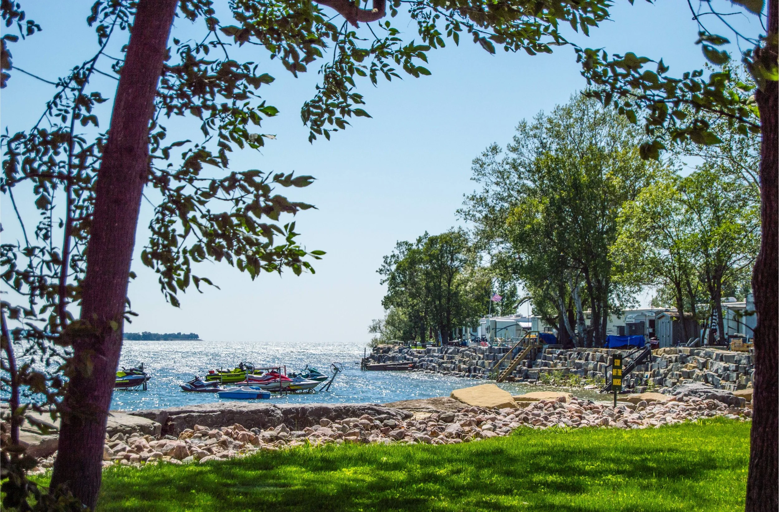 Lakeside fun in Cape Vincent New York campground