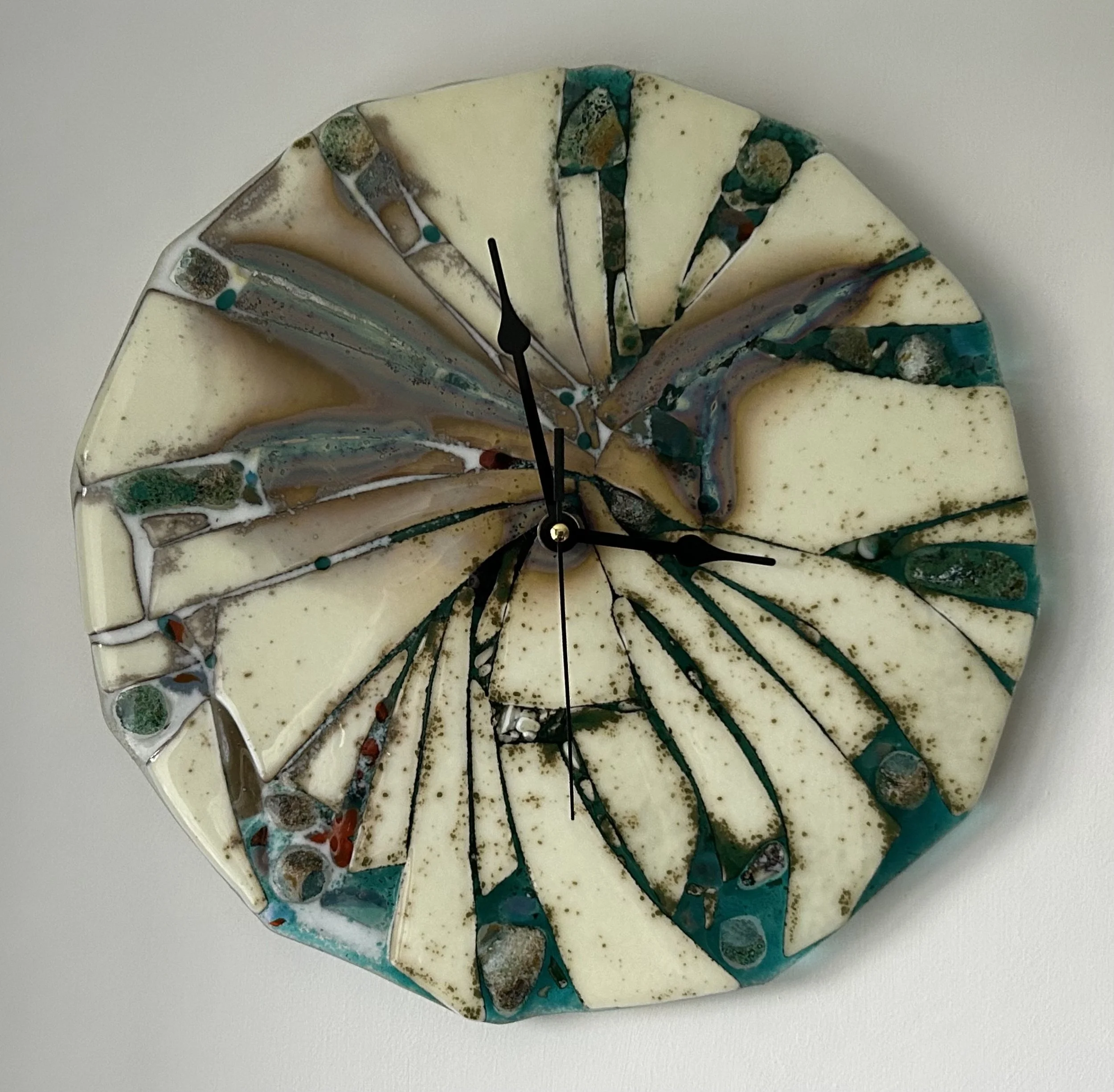 Hidden Traces Clock to accompany the tiled window ledge