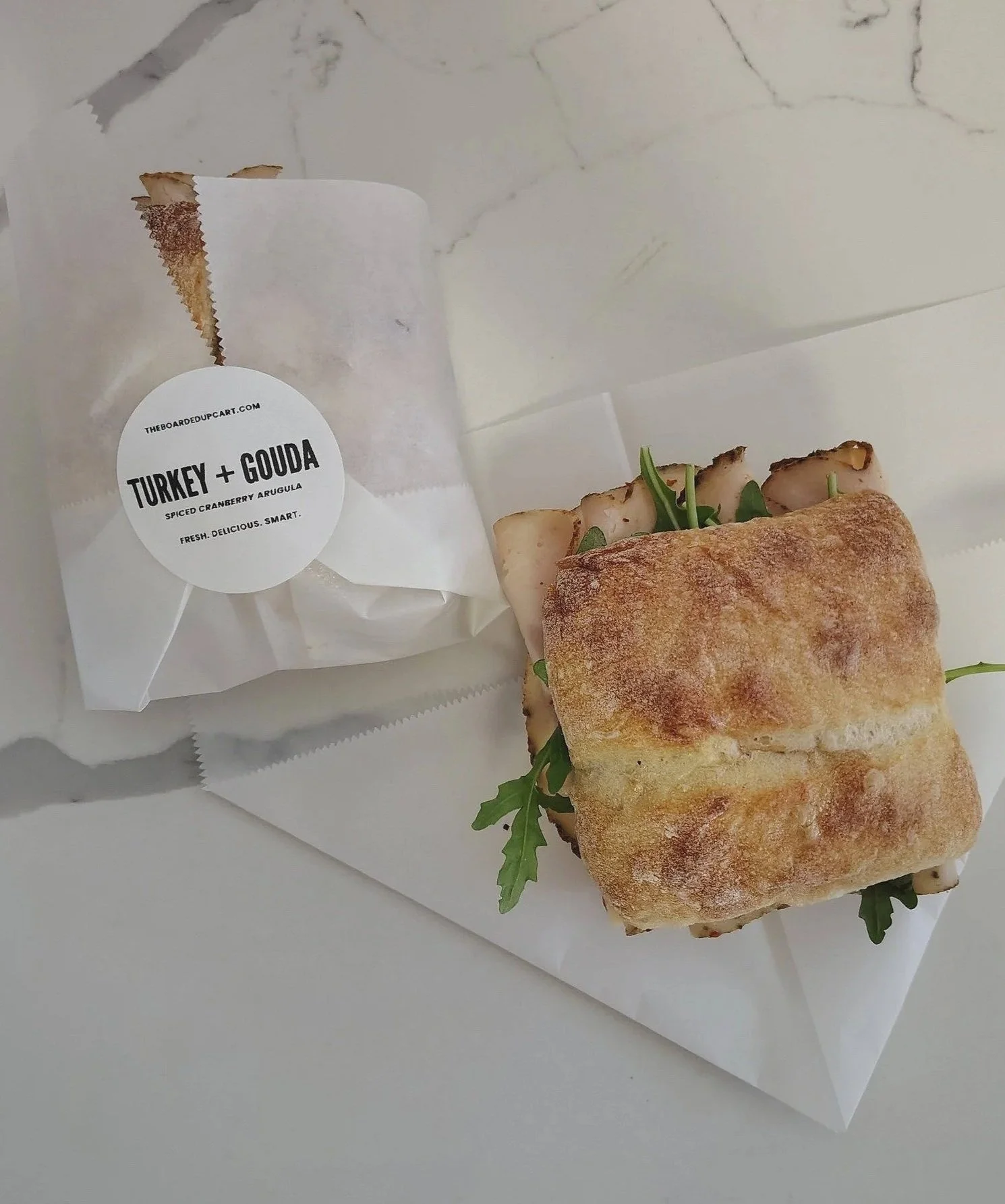 "Midday Graze" - Elevated workday lunch. Includes mini fruit salad and chocolate treat.