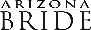 Arizona Bride logo with stylized black and white text.