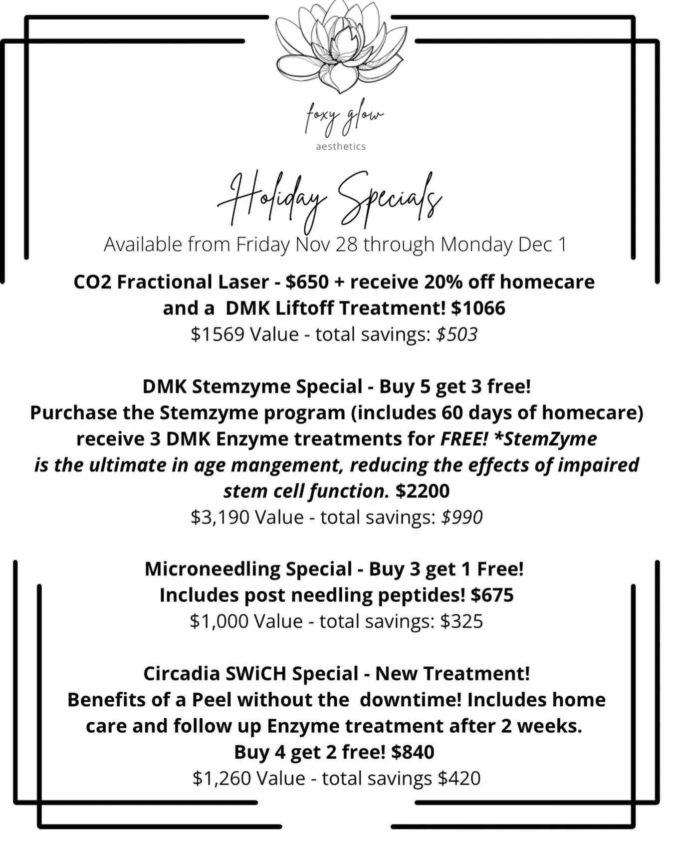 Small business, big glow ✨
Celebrate the holiday weekend with exclusive shop small specials curated to elevate your skin with intention. When you shop small, you support craft, care, and corrective skin treatments that truly transform.

Enjoy exclusi