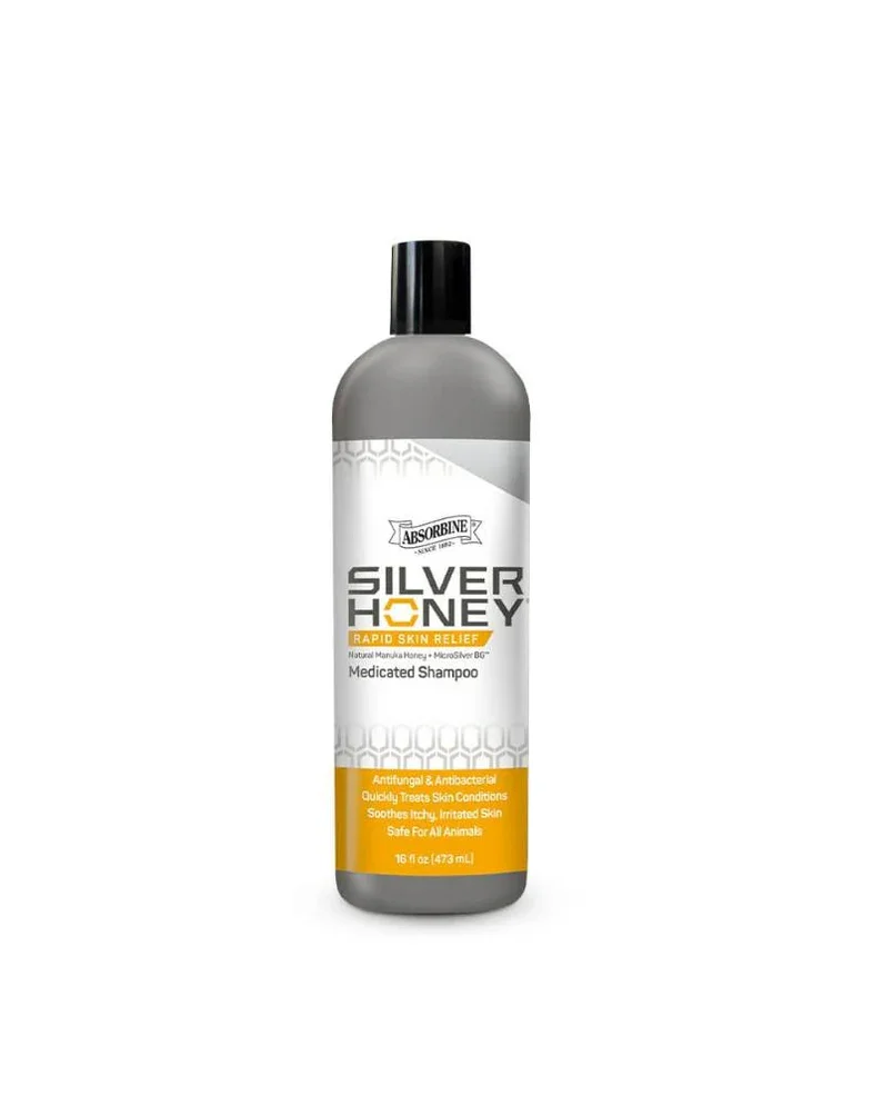 Silver Honey Rapid Skin Relief Antifungal and Antibacterial Medicated Shampoo (16oz)