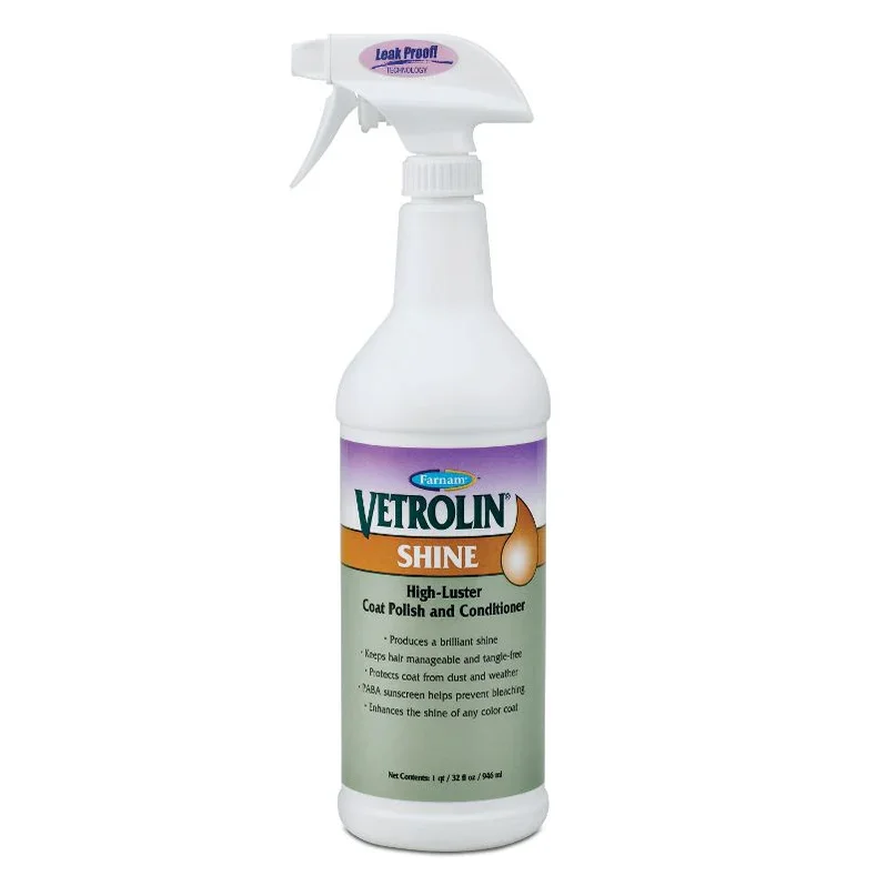 Vetrolin Shine High-Luster Coat Polish and Conditioner Spray (32oz)