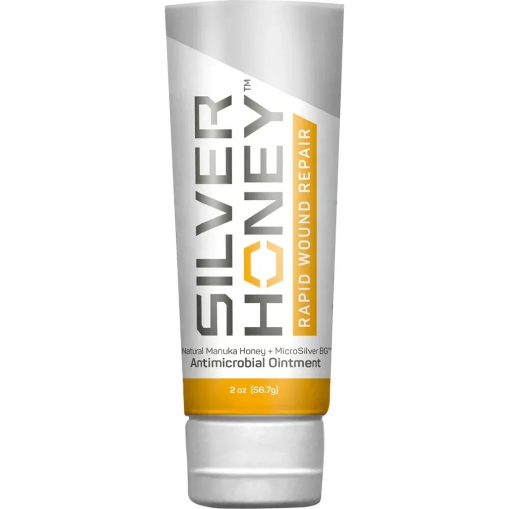 Silver Honey Rapid Wound Repair Antimicrobial Ointment (2oz)