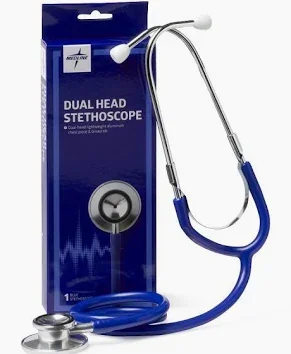 Dual-Head Stethoscope, Blue, 22"