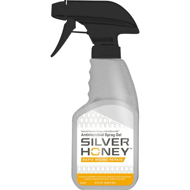 Silver Honey Rapid Wound Repair Antimicrobial Spray Gel (8oz)