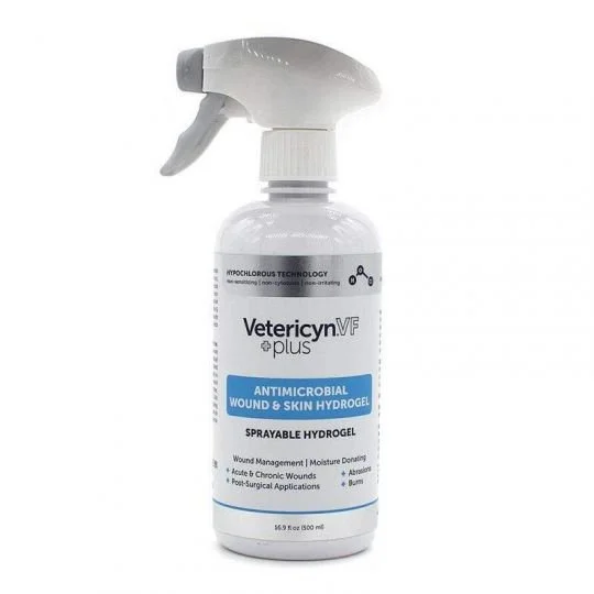 Vetericyn Plus VF Antimicrobial Wound and Skin Hydrogel Spray (16.9oz)