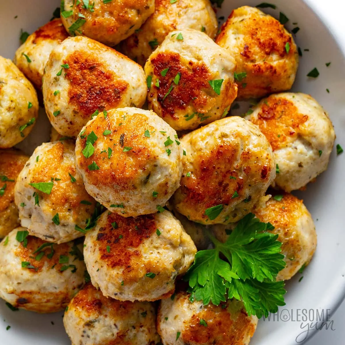 Baked Chicken &amp; Herb Meatballs