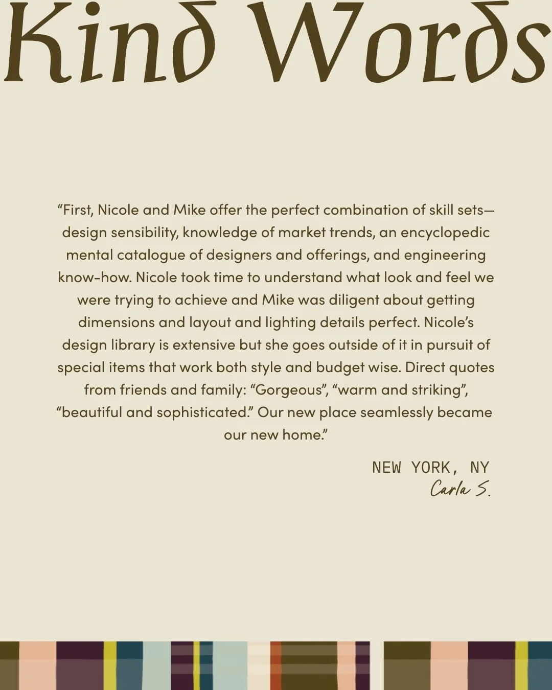 Design sensibility meets engineering precision&mdash;that&rsquo;s the Forina way. ✨
 Humbled and thrilled by our clients&rsquo; generous words about the process, the vision, and the final result. &ldquo;Gorgeous,&rdquo; &ldquo;warm,&rdquo; &ldquo;str