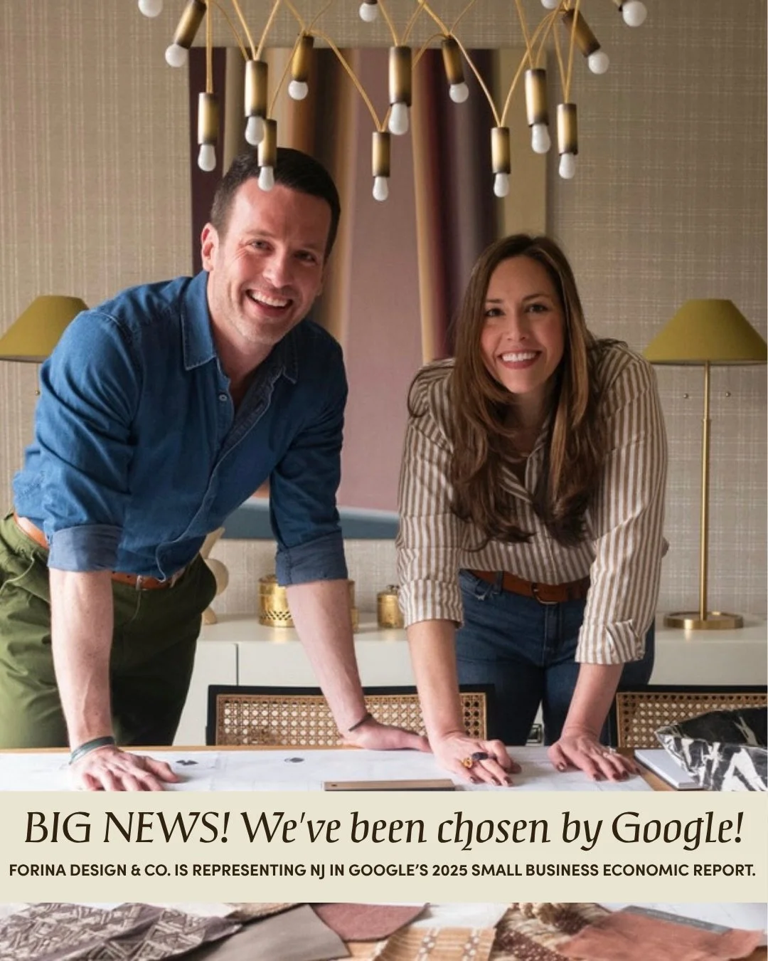 We&rsquo;re still not entirely sure how we ended up getting pampered by Google with a full-on photoshoot, but here we are: and we&rsquo;re honored to share that Forina Design &amp; Co. was chosen by Google to represent New Jersey in its 2025 Small Bu