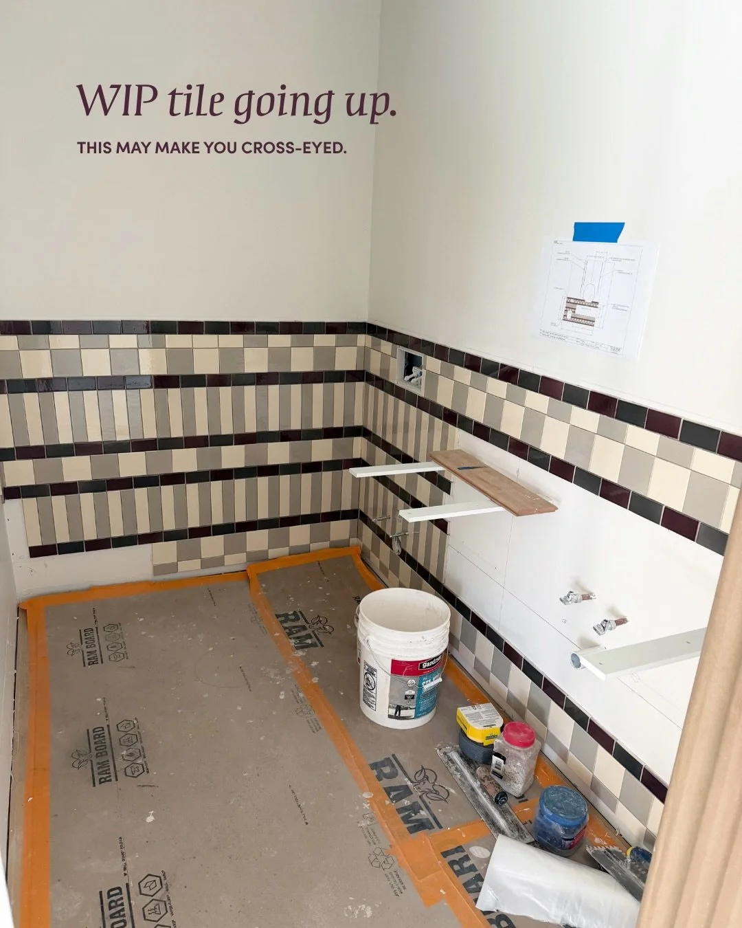 Some designs come together in a flash. This was not one of them. 😂

Three tile sizes. Four colors. Nine pattern iterations. And approximately 47 moments of staring at tiny purple rectangles and asking ourselves, &ldquo;But what if we just moved that