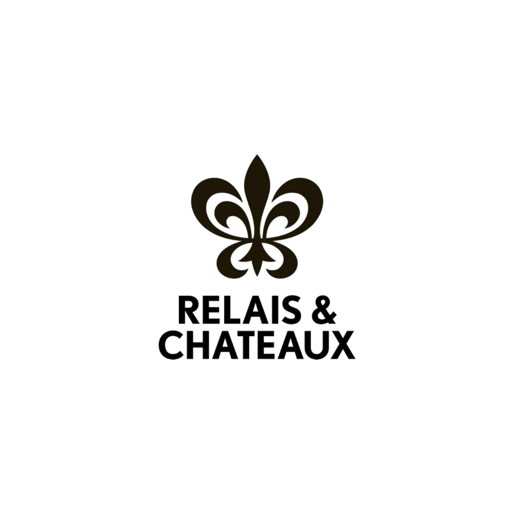 A black and white drawing of a person with a sword and shield, with a fleur-de-lis symbol on it, standing on a rock and holding a torch.
