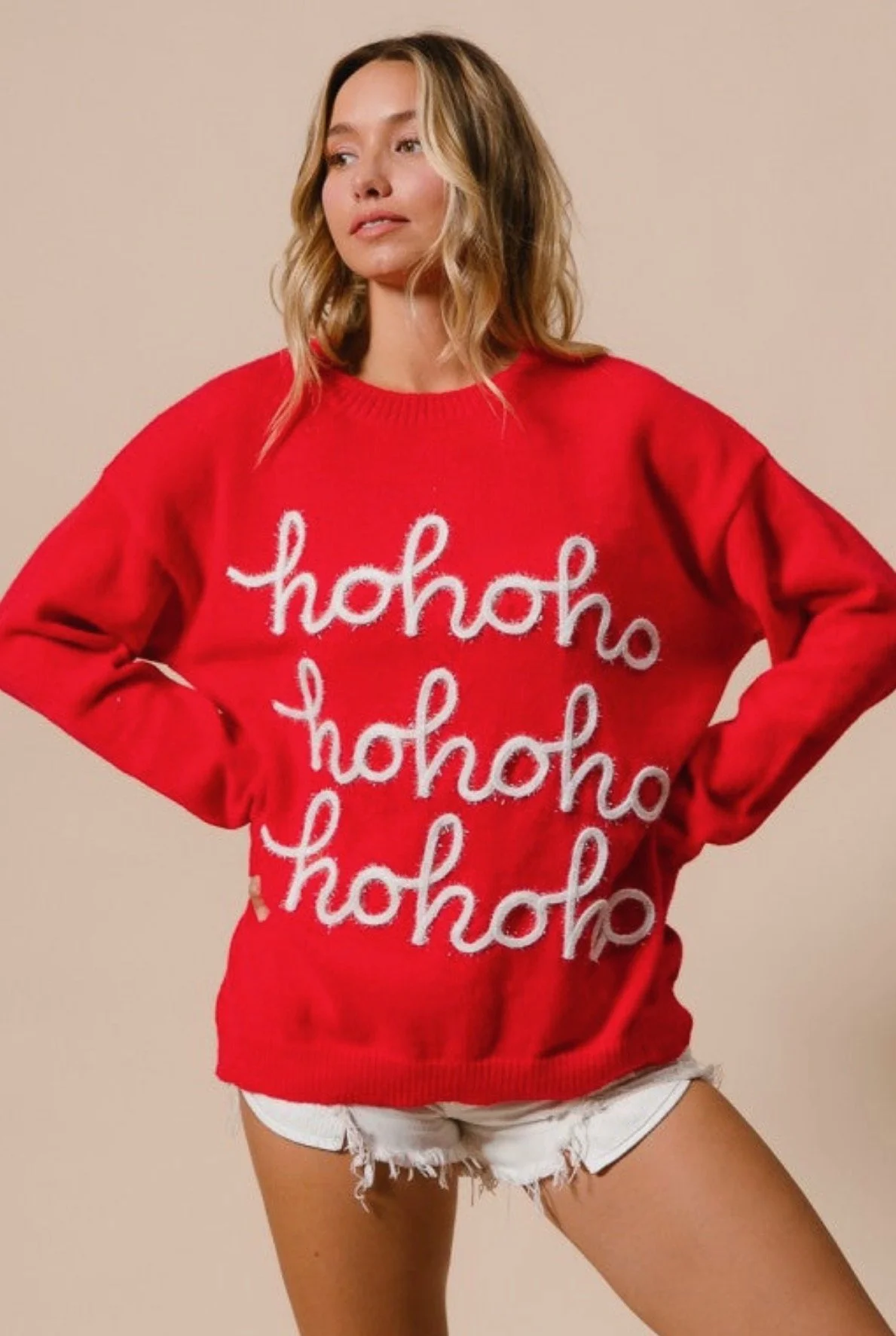 HO HO HO sweatshirt- womans