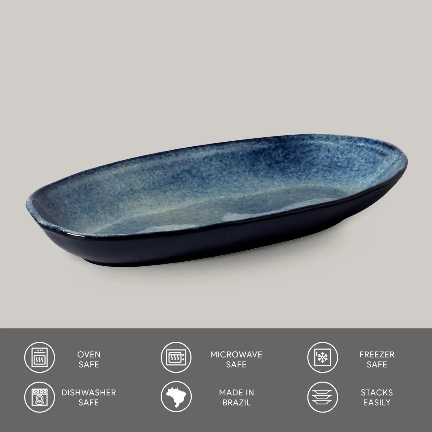 Deep Oval Platter Large 12.6 x 6.3