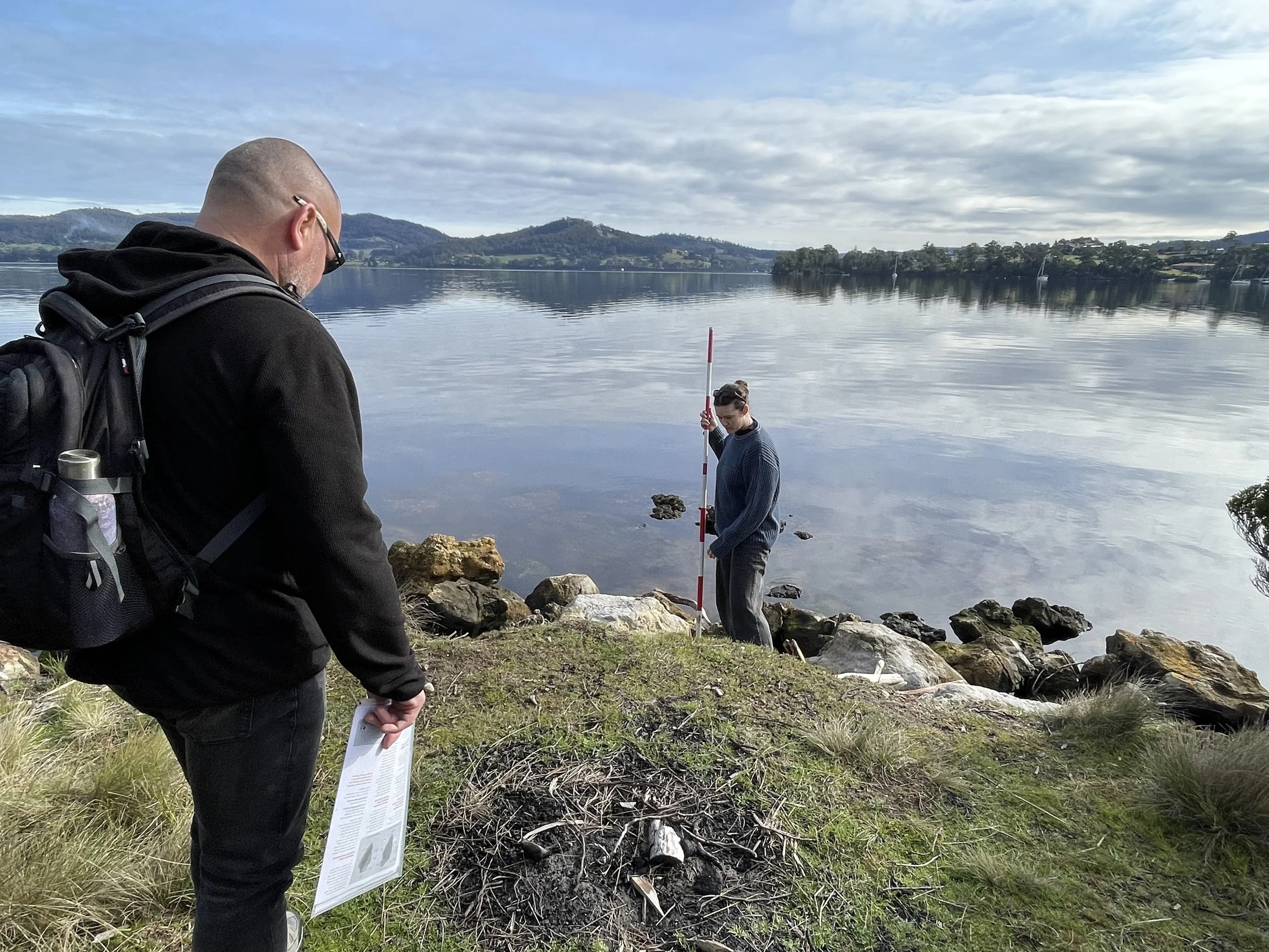 Aboriginal Heritage Tasmania visit Elizabeth Point