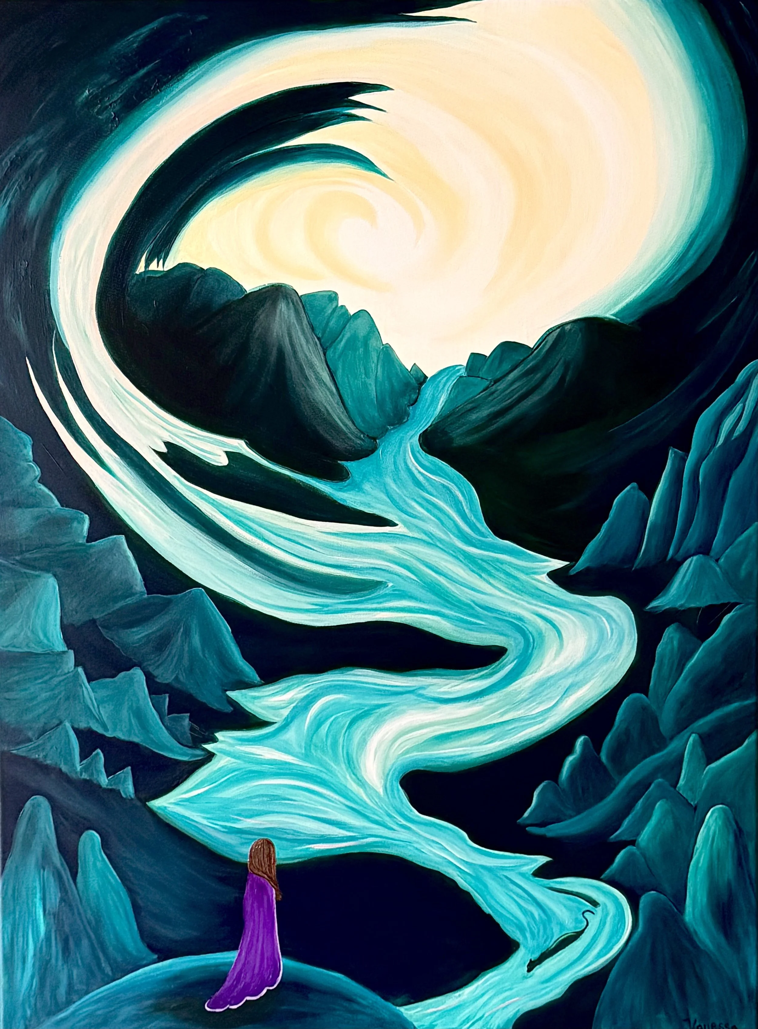She stood at the edge of what comes next