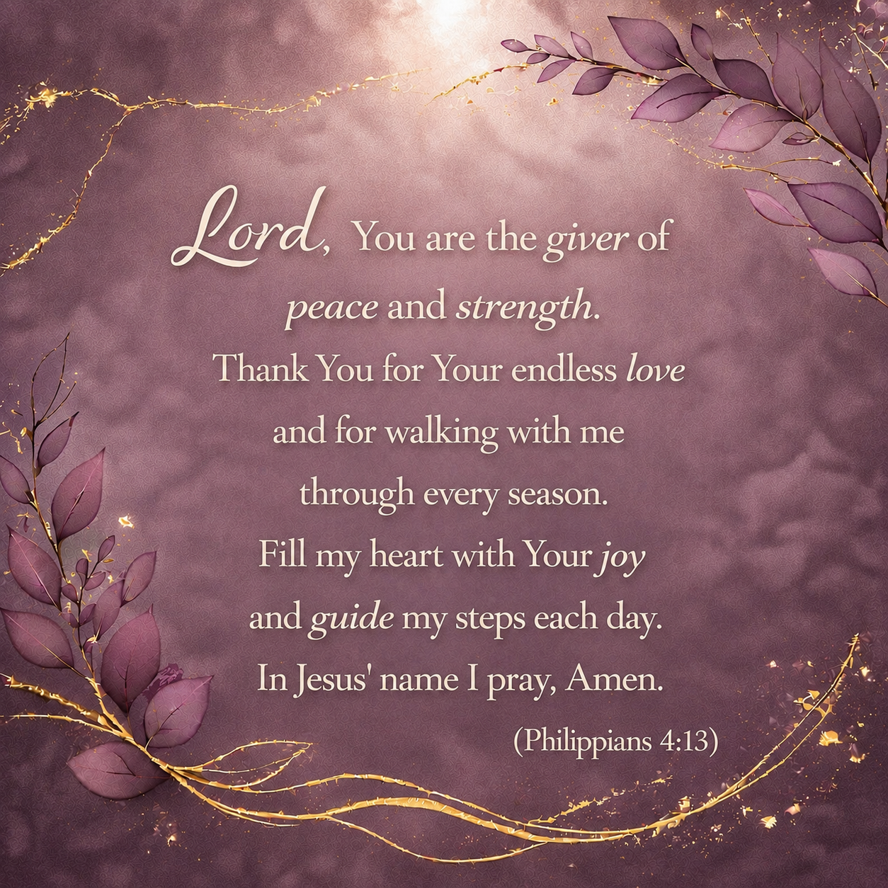 Daily Prayer - A Prayer for Joy and Guidance Each Day 